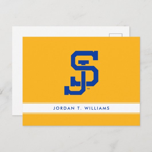 SJ Spartans Einladungspostkarte (Vorne/Hinten)
