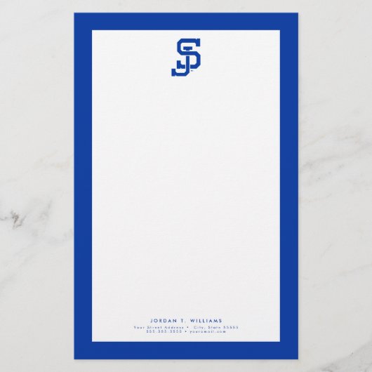 SJ Spartans Logo Briefpapier (Vorderseite)