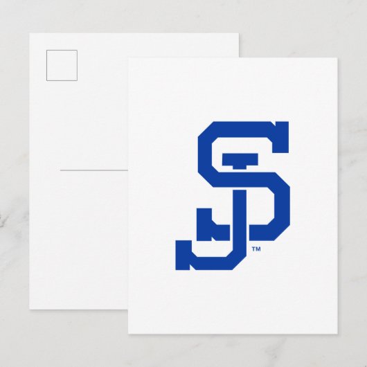 SJ Spartans Logo Postkarte (Vorne/Hinten)