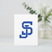 SJ Spartans Logo Postkarte (Stehend Vorderseite)