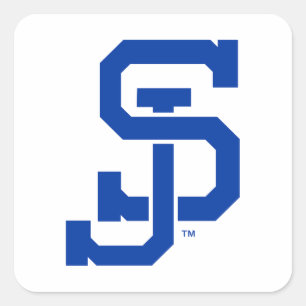 SJ Spartans Logo Quadratischer Aufkleber