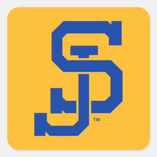 SJ Spartans Quadratischer Aufkleber (Vorderseite)
