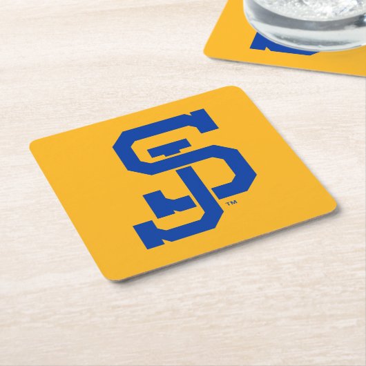 SJ Spartans Rechteckiger Pappuntersetzer (angewinkelt)