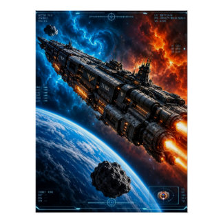 Sjöberg-Haldor um Thalassa Prime kreisend Poster