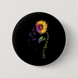 Sjogren-Syndrom-Bewusstsein Sonnenblume Button