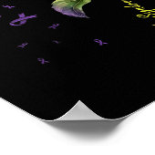 Sjogren-Syndrom-Bewusstsein Sonnenblume Poster (Ecke)