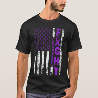 Sjögren-Syndrom-Schleifen-Kampf-US-Flagge T-Shirt