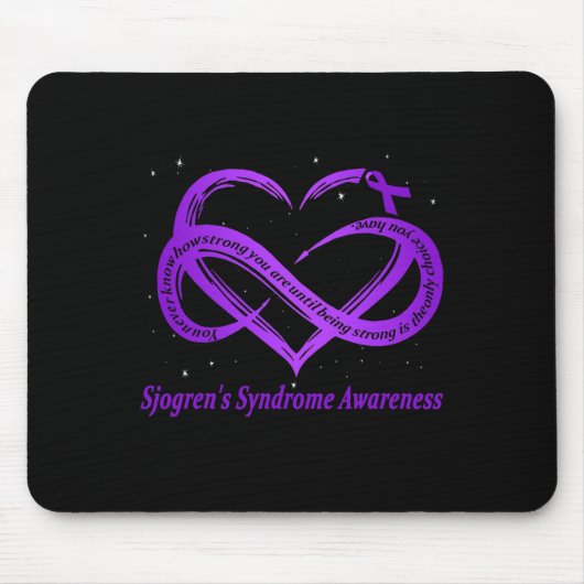 Sjogren-Syndrom Warrior-Down-Syndrom Mousepad (Vorne)