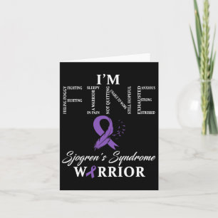 Sjogren-Syndrom Warrior I'm Fine-Down-Syndrom Karte
