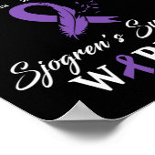 Sjogren-Syndrom Warrior I'm Fine-Down-Syndrom Poster (Ecke)