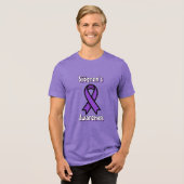 Sjögren's Awareness | Purple Ribbon Tri-Blend Shirt (Vorderseite voll)
