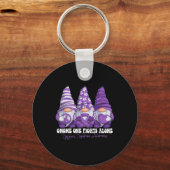 Sjogrens Syndrom Aufklärung Monat Lila Ribbon G Schlüsselanhänger (Vorderseite)