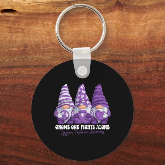Sjogrens Syndrom Aufklärung Monat Lila Ribbon G Schlüsselanhänger (Vorderseite)