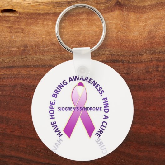 Sjogrens-Syndrom Bewusstsein Schlüsselanhänger (Vorderseite)