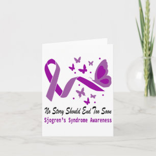Sjogrens-Syndrom Butterfly-Unterstützung Purp Karte
