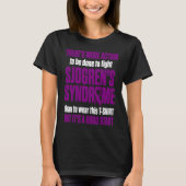Sjogrens Syndrom Survivor Action Warrior T-Shirt (Vorderseite)