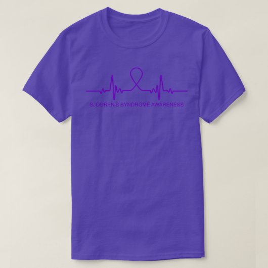 Sjogrens Syndrome Awareness Heartbeat In diesem Fa T-Shirt (Design vorne)