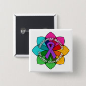 Sjogrens Syndrome Awareness Matters Petals Button (Vorne & Hinten)