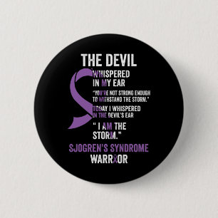 Sjogrens Syndrome Awareness Ribbon Down Syndrome A Button