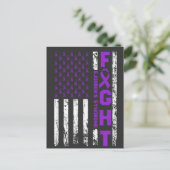 Sjogren's Syndrome Ribbon Fight US Flag Postkarte (Stehend Vorderseite)