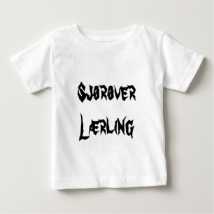 Sjørøver lærling, Piratenlehrling im Norwegischen Baby T-shirt