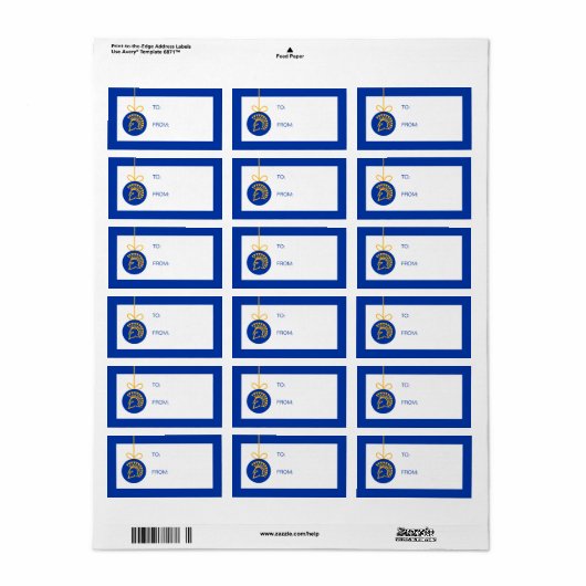 SJSU Holiday Adressaufkleber (Vorne)