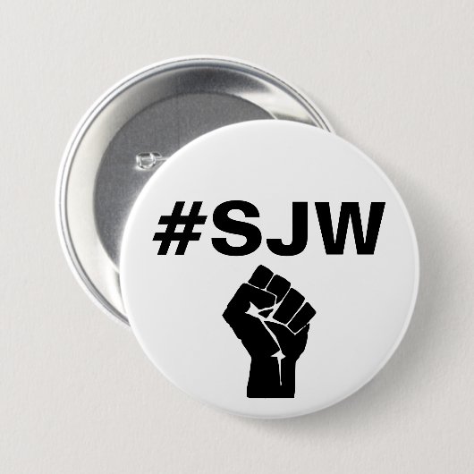 #SJW Gerechtigkeits-Krieger Button (Vorne & Hinten)