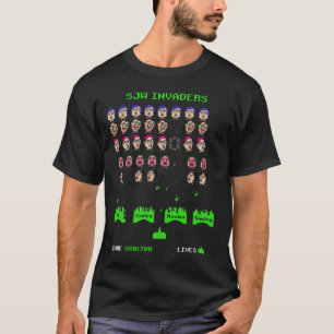 SJW Invaders Retro Video Game T Shirt