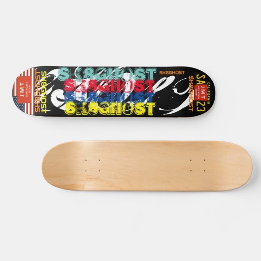 SK8 GHOST 7 3/4" Skateboard Deck (Horizontal)