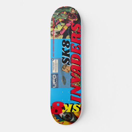 SK8 INVADERS JMT 8 1/4" Skateboarddecke Skateboard (Vorderseite)