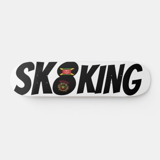 SK8 KING OFFIZIELL 7 3/4" Skateboarddecke Skateboard (Horizontal)