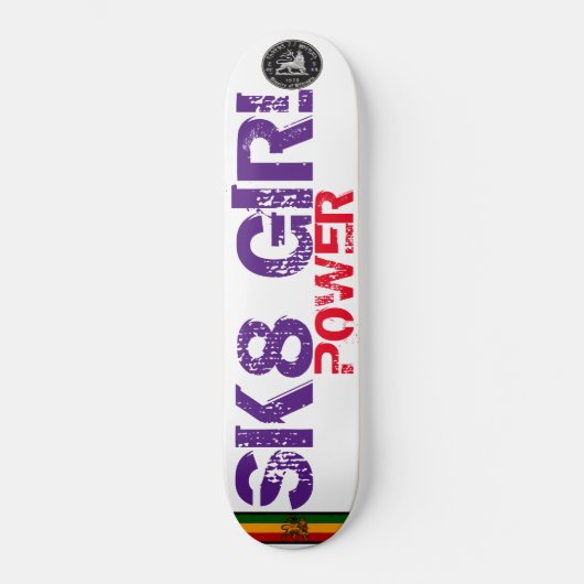 SK8 MÄDCHEN-POWER-Skateboard Skateboard (Vorderseite)