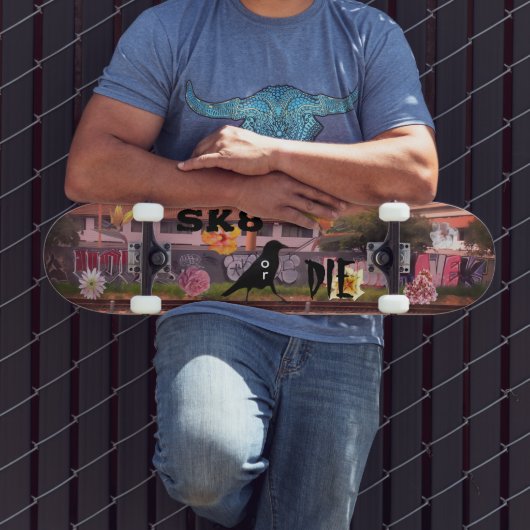 SK8 oder stirb Urban Crow Skateboard (Außenbereich 3)