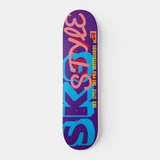 SK8 STYLE JMT7 3/4" Skateboard Deck (Vorne)