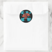 Sk8er Demon Runder Aufkleber (Tasche)