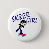 sk8er Mädchen Button (Vorderseite)