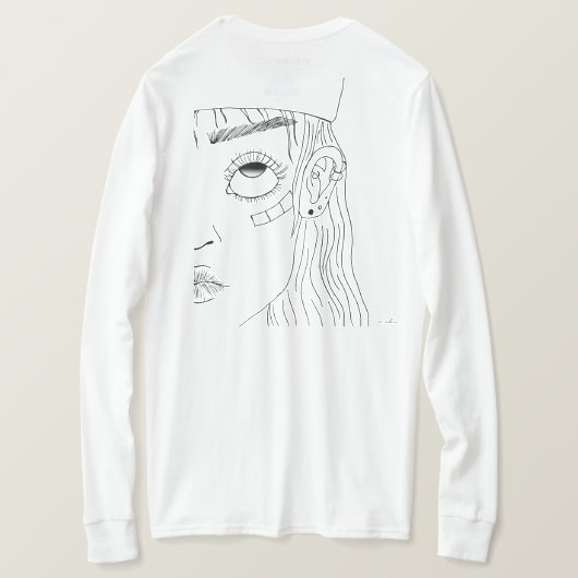 Sk8er Mädchen T-Shirt (Design Rückseite)