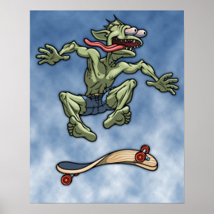 Sk8fish Fred Poster