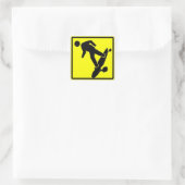 Sk8r Xing Quadratischer Aufkleber (Tasche)