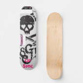 sk8ter, cool, krooked, Lippensynchronisierung Skateboard (Vorderseite)