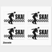 Ska an! rechteckiger aufkleber (Blatt)