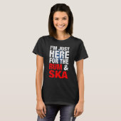 Ska and Rum Music is Life Ska Reggae Punk Sco T-Shirt (Vorne ganz)