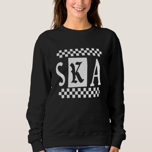 Ska Checker 2 Tone Sweatshirt (Vorderseite)