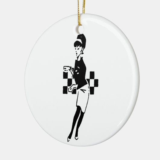 SKA Dancer Keramik Ornament (Links)