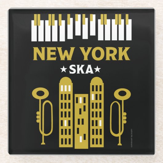 Ska Jazz Glasuntersetzer (Vorderseite)
