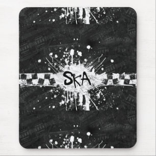 Ska-Musik kariert Old-School-Punk-Rock 80er Mousepad
