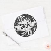 Ska-Musik prüfte das alte Punk-Rock der 80er Jahre Runder Aufkleber (Umschlag)