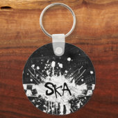 Ska-Musik prüfte das alte Punk-Rock der 80er Jahre Schlüsselanhänger (Rückseite)