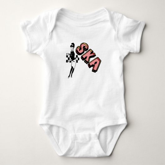 SKA-Tänzer Baby Strampler (Vorderseite)