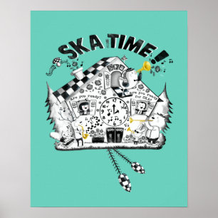 Ska Time Cuckoo Uhr Poster